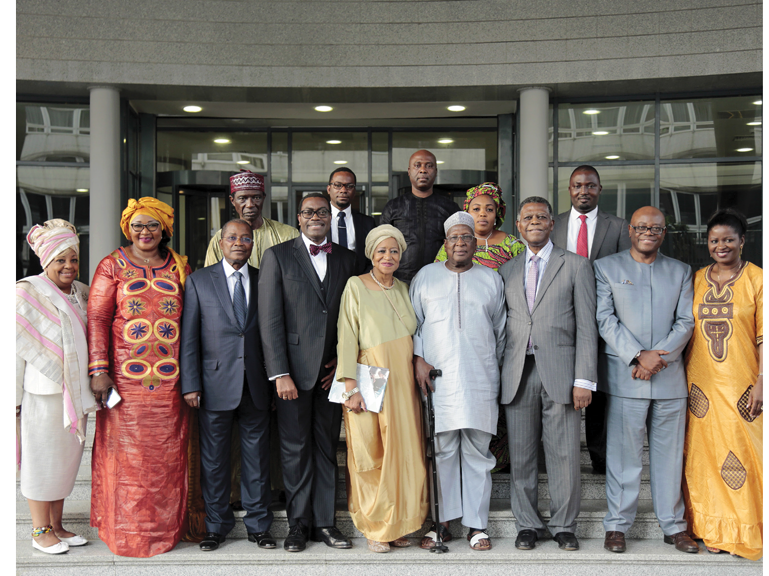 abr board with dr. adesina afdb president picture 2017